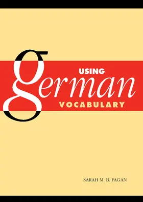 Fagan |  Using German Vocabulary | Buch |  Sack Fachmedien