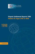  Dispute Settlement Reports 1998 | Buch |  Sack Fachmedien