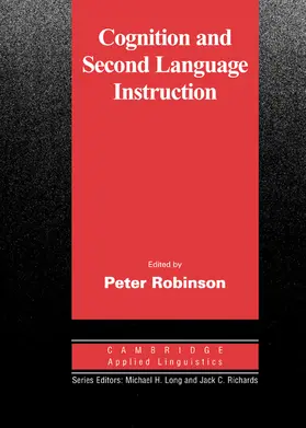 Robinson |  Cognition and Second Language Instruction | Buch |  Sack Fachmedien