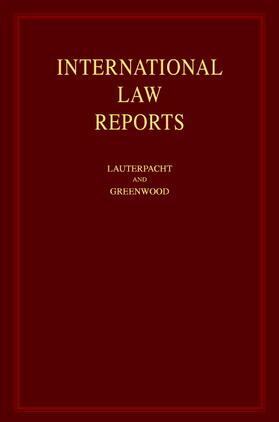 Lauterpacht / Greenwood | International Law Reports: Consolidated Indexes Volumes 1-35 and 36-125 | Buch | 978-0-521-80777-7 | sack.de