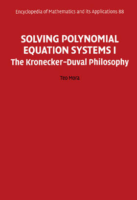 Mora | Solving Polynomial Equation Systems I | Buch | 978-0-521-81154-5 | sack.de