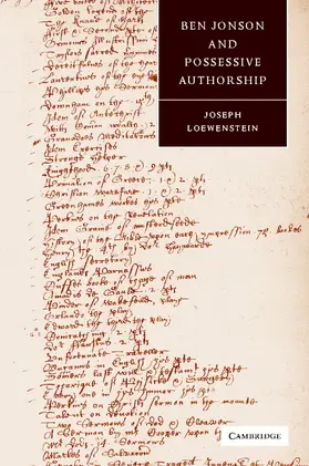 Loewenstein / Orgel / Barton |  Ben Jonson and Possessive Authorship | Buch |  Sack Fachmedien