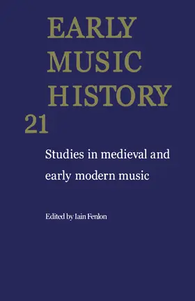 Fenlon |  Early Music History | Buch |  Sack Fachmedien