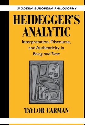 Carman |  Heidegger's Analytic | Buch |  Sack Fachmedien