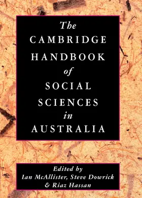 McAllister / Dowrick / Hassan |  The Cambridge Handbook of Social Sciences in Australia | Buch |  Sack Fachmedien