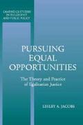 Jacobs |  Pursuing Equal Opportunities | Buch |  Sack Fachmedien