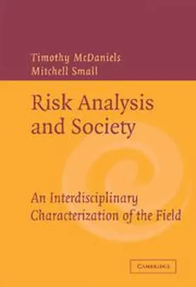 McDaniels / Small |  Risk Analysis and Society | Buch |  Sack Fachmedien