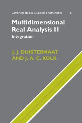 Duistermaat / Kolk |  Multidimensional Real Analysis II | Buch |  Sack Fachmedien
