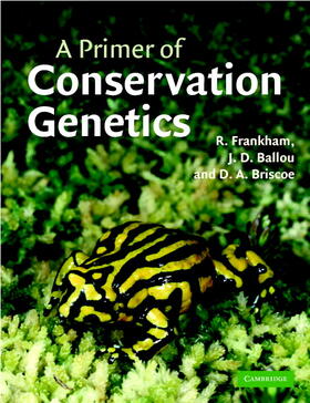 Frankham / Ballou / Briscoe | A Primer of Conservation Genetics | Buch | 978-0-521-83110-9 | sack.de