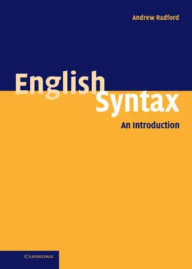 Radford | English Syntax | Buch | 978-0-521-83499-5 | www.sack.de