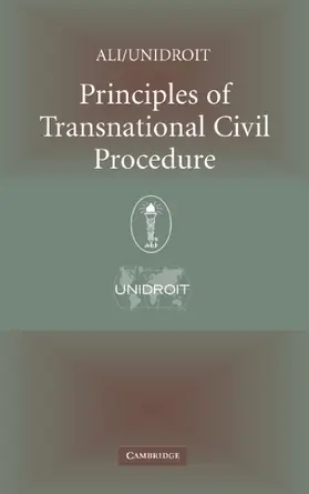 American Law Institute |  Principles of Transnational Civil Procedure | Buch |  Sack Fachmedien
