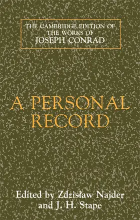 Conrad / Najder / Stape |  A Personal Record | Buch |  Sack Fachmedien