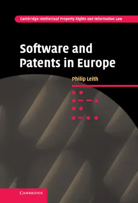 Leith |  Software and Patents in Europe | Buch |  Sack Fachmedien