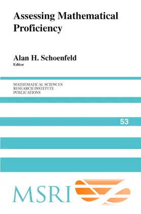 Schoenfeld |  Assessing Mathematical Proficiency | Buch |  Sack Fachmedien