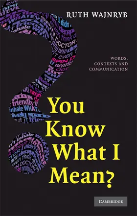 Wajnryb |  You Know what I Mean? | Buch |  Sack Fachmedien