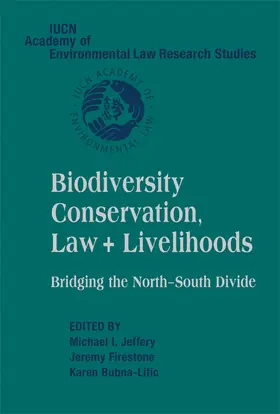 Jeffery / Firestone / Bubna-Litic |  Biodiversity Conserv Law Livelihood | Buch |  Sack Fachmedien