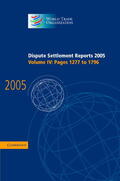 World Trade Organization |  Dispute Settlement Reports 2005 | Buch |  Sack Fachmedien