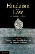 Davis Jr / Lubin / Krishnan |  Hinduism and Law | Buch |  Sack Fachmedien