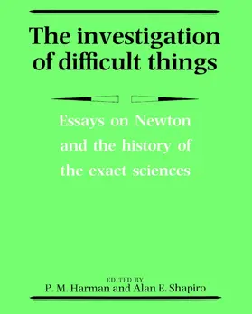 Harman / Shapiro |  The Investigation of Difficult Things | Buch |  Sack Fachmedien