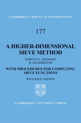 Diamond / Halberstam / Galway |  A Higher-Dimensional Sieve Method | Buch |  Sack Fachmedien