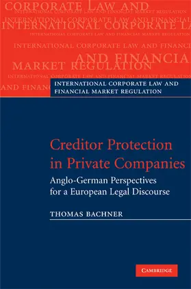 Bachner |  Creditor Protection in Private Companies | Buch |  Sack Fachmedien
