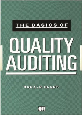 Blank |  The Basics of Quality Auditing | Buch |  Sack Fachmedien