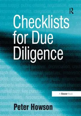 Howson |  Checklists for Due Diligence | Buch |  Sack Fachmedien