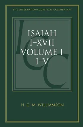 Williamson |  Isaiah 1-5 Volume 1 | Buch |  Sack Fachmedien