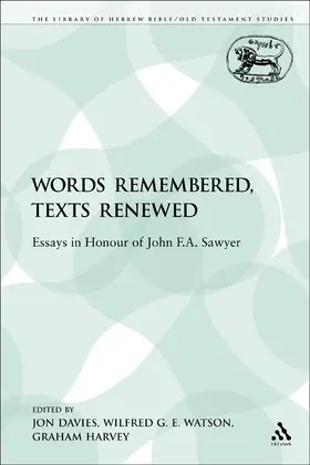 Davies / Watson / Harvey |  Words Remembered, Texts Renewed | Buch |  Sack Fachmedien