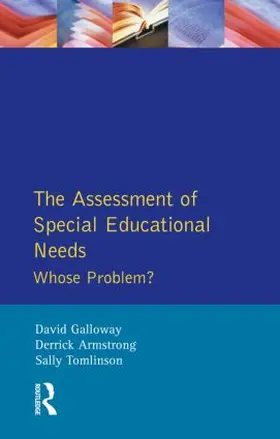 Galloway / Armstrong / Tomlinson |  The Assessment of Special Educational Needs | Buch |  Sack Fachmedien