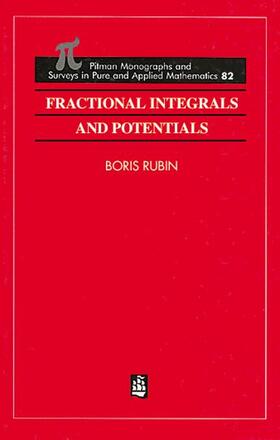 Rubin | Fractional Integrals and Potentials | Buch | 978-0-582-25341-4 | sack.de
