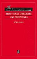 Rubin |  Fractional Integrals and Potentials | Buch |  Sack Fachmedien