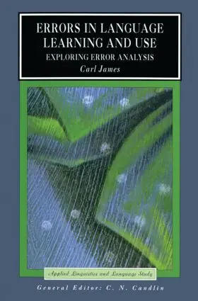 James |  Errors in Language Learning and Use | Buch |  Sack Fachmedien