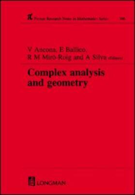 Ancona / Ballico / Miro-Roig | Complex Analysis and Geometry | Buch | 978-0-582-29276-5 | sack.de