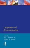 Richards / Schmidt |  Language and Communication | Buch |  Sack Fachmedien