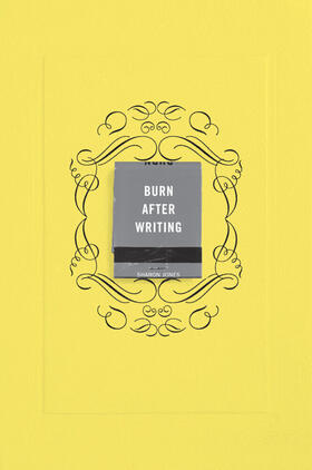 Jones |  Burn After Writing (Yellow) | Buch |  Sack Fachmedien