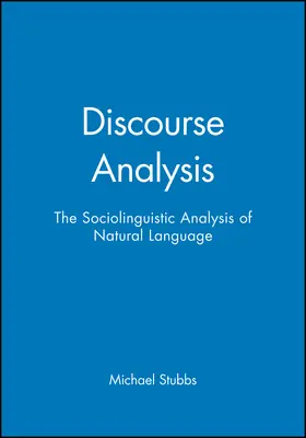 Stubbs |  Discourse Analysis | Buch |  Sack Fachmedien