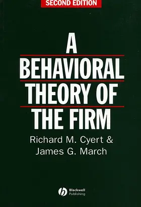Cyert / March |  Behavioral Theory of the Firm | Buch |  Sack Fachmedien