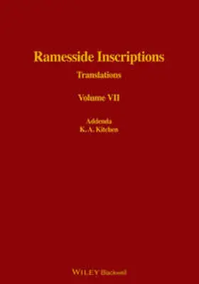 Kitchen |  Ramesside Inscriptions | Buch |  Sack Fachmedien