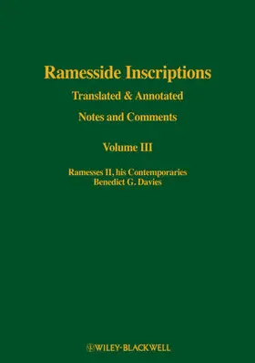Davies |  Ramesside Inscriptions | Buch |  Sack Fachmedien