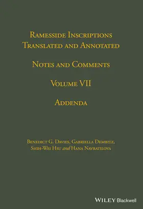 Ramesside Inscriptions, Addenda | Buch |  Sack Fachmedien