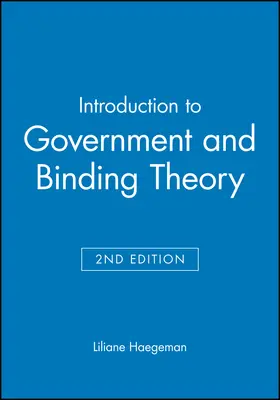 Haegeman |  Introduction to Government and Binding Theory | Buch |  Sack Fachmedien