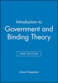 Haegeman |  Haegeman: Introduction to Government 2e | Buch |  Sack Fachmedien