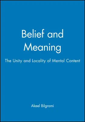 Bilgrami |  Belief | Buch |  Sack Fachmedien