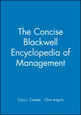 Cooper / Argyris |  Conse Ency of Mngt | Buch |  Sack Fachmedien