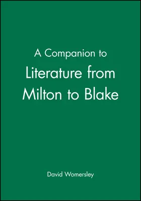 Womersley |  Companion Lit Milton to Blake | Buch |  Sack Fachmedien