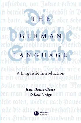 Boase-Beier / Lodge |  German Language Linguistic P | Buch |  Sack Fachmedien