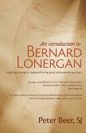 Beer | An Introduction to Bernard Lonergan | E-Book | sack.de