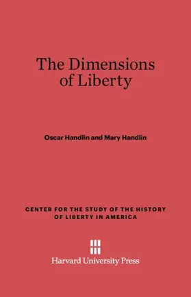 Handlin |  The Dimensions of Liberty | Buch |  Sack Fachmedien