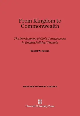 Hanson |  From Kingdom to Commonwealth | Buch |  Sack Fachmedien